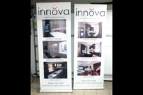 Economy retractable banner stand