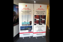 Economy retractable banner stand