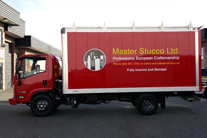 Master Stocco red truck Vehicle graphics, Burnaby, Vancouver area